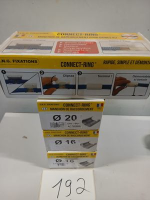 Lot de 4 boîtes CONNECT-RING manchons de raccordement pour g…