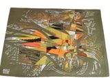 une image représentant un set de table orné d'un dessin d'oiseau
