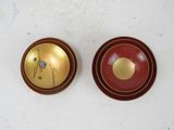 two bowls that are sitting on a table