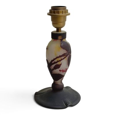 a picture of a lamp with a picture of a woman on it