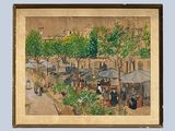 une image d'une peinture d'une scène de rue
