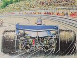 une image d'une affiche du Grand Prix de Monaco devant une foule