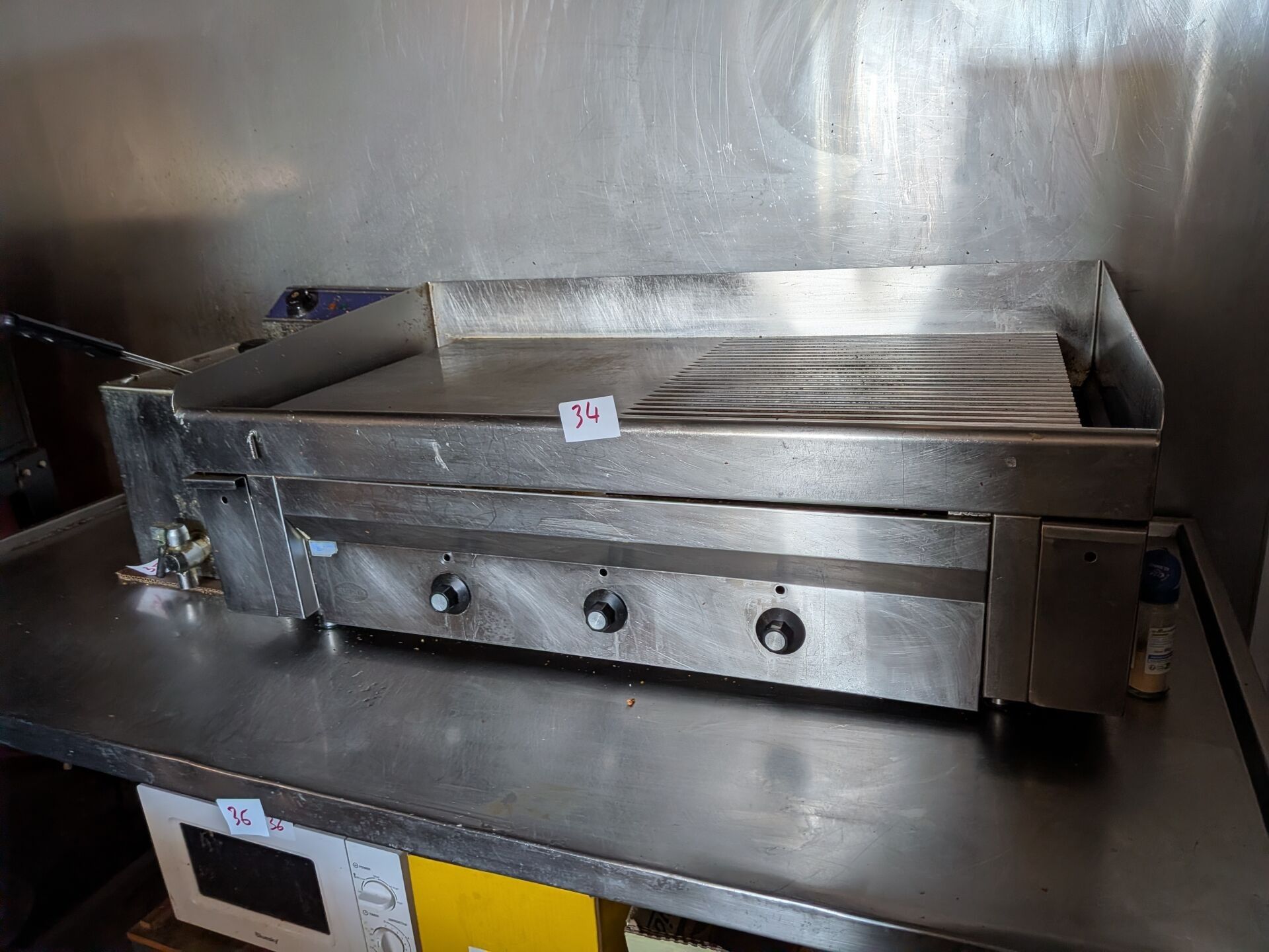 PLANCHA inox 3 feux TRIRROR