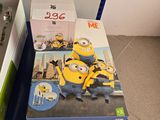 une boîte sur laquelle figure l'image de deux Minions