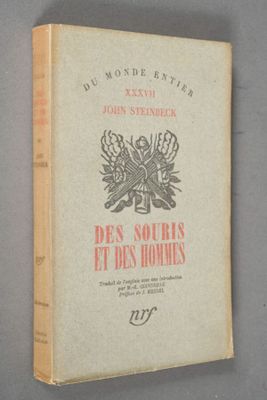the cover of the book des sours et des hommes, with a picture of a bird on it