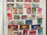 un livre avec beaucoup de timbres