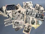 many old black and white photographs of people and children