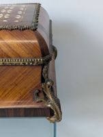 Charmant coffret à bijoux en riche marqueterie de bois et os… (photo 6)