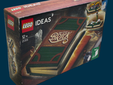 a box of lego ideas with a book inside of it