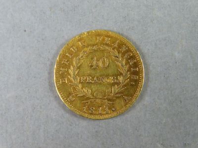 l'image d'une pièce d'or sur laquelle figure le chiffre 40