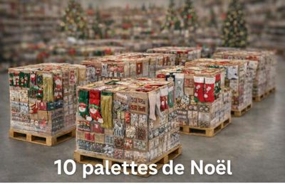 a lot of boxes that are sitting on a pallet