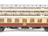 a model of a train car on a white surface