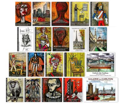 un collage de tableaux représentant différents pays, exposé