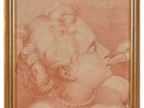 le dessin d'un enfant avec une pipe à la bouche