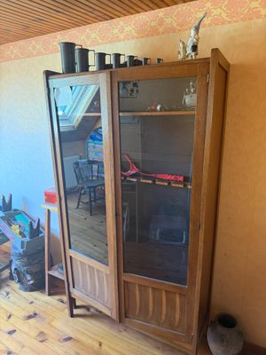 Armoire à fusil en bois naturel rustique (sans les bibelots …