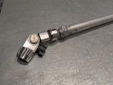 a close up of a pipe on a metal surface