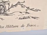 a drawing of a ship in the water on a piece of paper