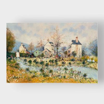 Jean-Pierre DUBORD (1949) Le jardin en automne