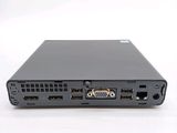 a black laptop with two ports on it on a white surface