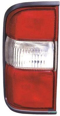 a close up of the tail light of a car
