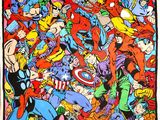 the avengers are all together in this colorful scarf