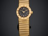 une montre Bulga pour femme en or jaune 18 carats