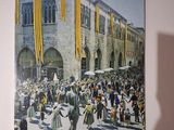 a picture of a poster on the wall of a building