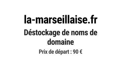 Nom de domaine la-marseillaise.