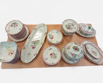 LUNEVILLE, Keller et Guerin, partie de service en faïence po…