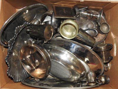 a box full of silverware sitting on top of a table