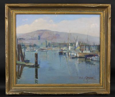 Boza HESSOVA (1899-1981) "Yeacht heaven (Yacht haven) near S…