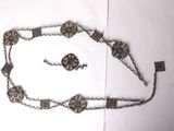 une image représentant un collier et un bracelet sur une feuille de papier