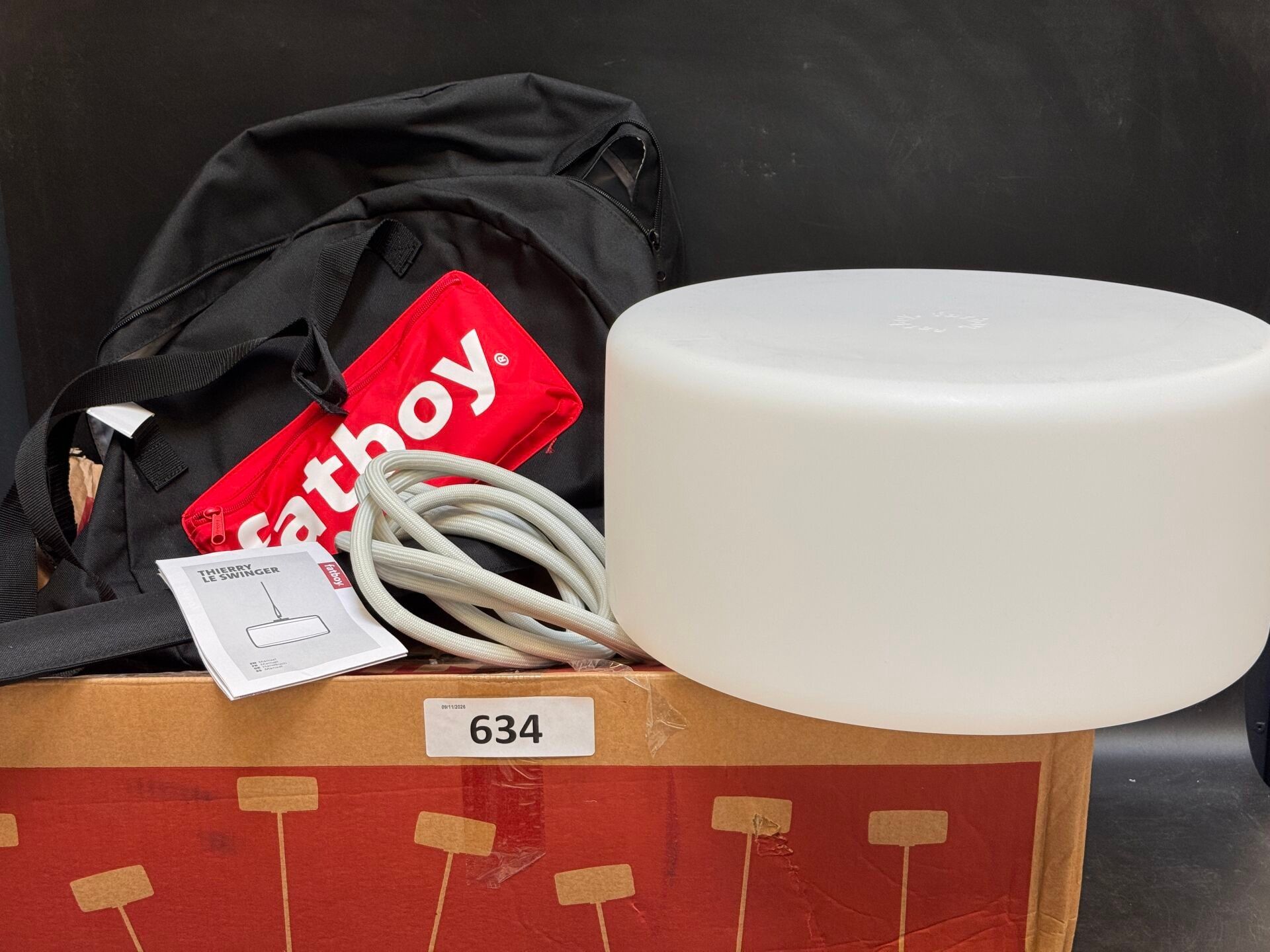 LAMPE FATBOY THERRY LE SWINGER LIGHT GREY EXPEDITION POSSIBL…