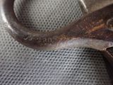 a close up of a pair of scissors on a cloth