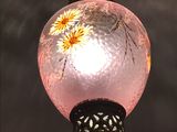 a light that is hanging from the ceiling in the room