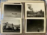several black and white photos of airplanes and planes in the air