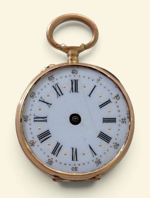 a clock with roman numerals on the face of it