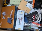 a box full of electronics and other items that are in it