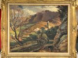une image d'un tableau représentant une voiture hippomobile