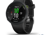 a close up of a smart watch on a white background