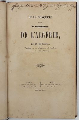 an open book with a black and white title on it