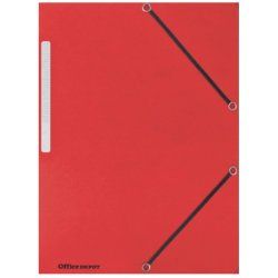 OFFICE DEPOT - Chemise à élastiques - Rouge - Format A4 - Fe…