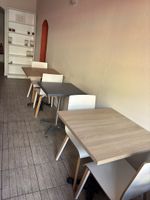 10 tables en mélaminé