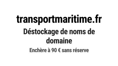 Nom de domaine transportmaritime.
