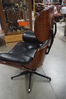 belle chaise longue design avec repose-pieds assorti - en cu… (photo 3)