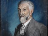 portrait d'un homme d'âge mûr, barbu et en costume