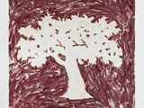 an image of a drawing of a tree in a field