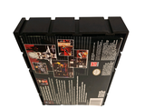 a black box with pictures on it on a white background