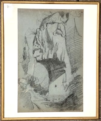 RAVANAT Théodore (1812-1883). Paysage au pont - Paysage roch…