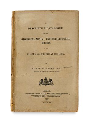 un catalogue descriptif des collections géologiques, minéralogiques et des maquettes minéralogiques du musée de géologie appliquée